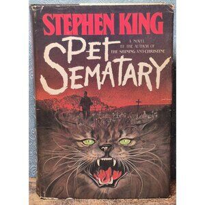 Pet Sematary by Stephen King  Hardcover DJ (Doubleday 1983) Book Club Edition